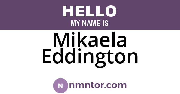 Mikaela Eddington