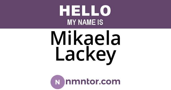 Mikaela Lackey