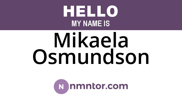 Mikaela Osmundson