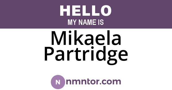 Mikaela Partridge