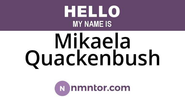 Mikaela Quackenbush