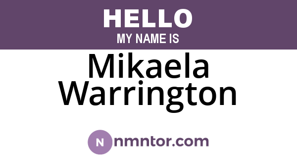 Mikaela Warrington
