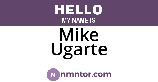 Mike Ugarte