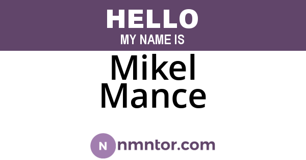 Mikel Mance