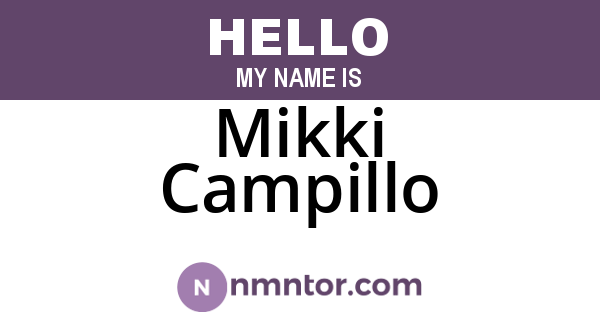 Mikki Campillo