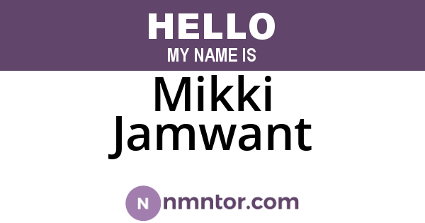 Mikki Jamwant