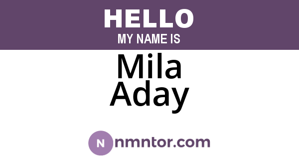 Mila Aday