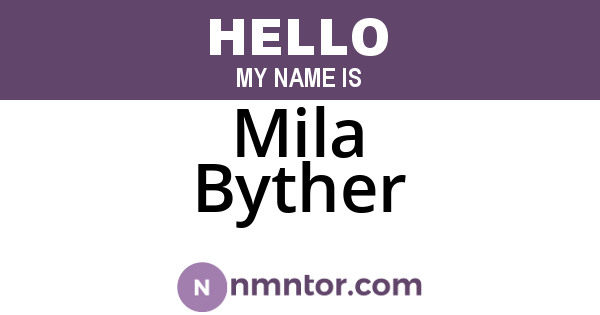 Mila Byther