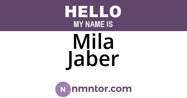 Mila Jaber