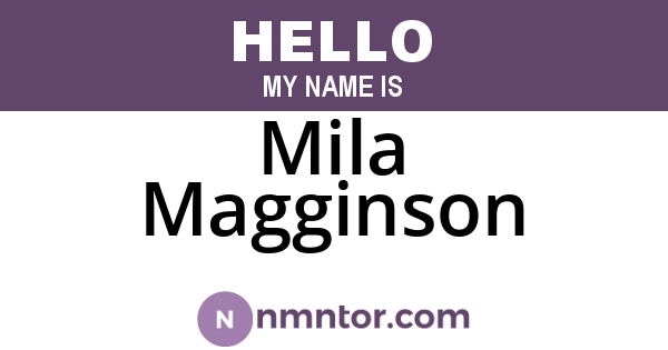 Mila Magginson