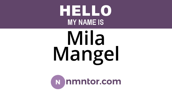 Mila Mangel