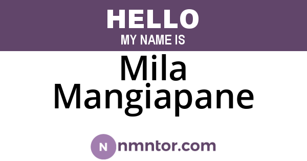 Mila Mangiapane