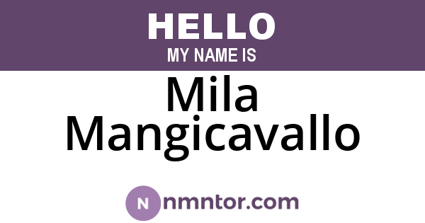 Mila Mangicavallo