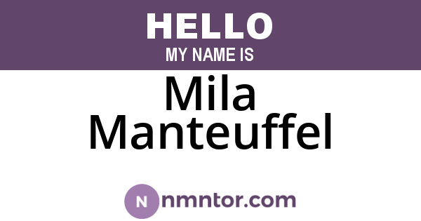 Mila Manteuffel