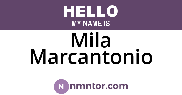 Mila Marcantonio