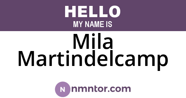 Mila Martindelcamp