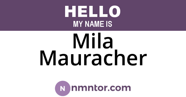 Mila Mauracher