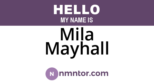 Mila Mayhall