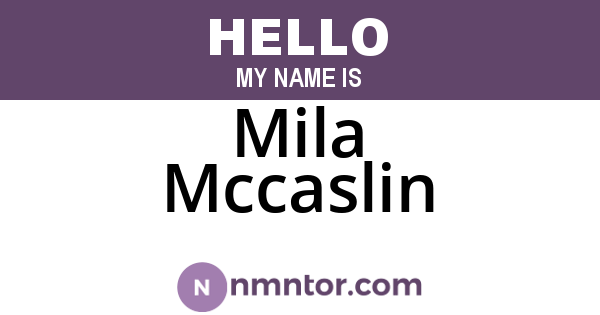 Mila Mccaslin