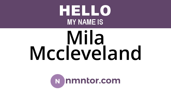 Mila Mccleveland