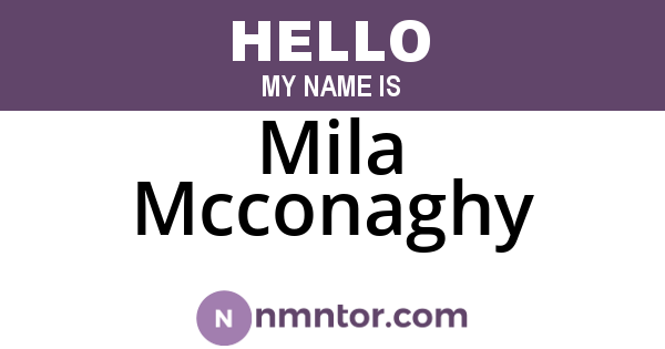Mila Mcconaghy
