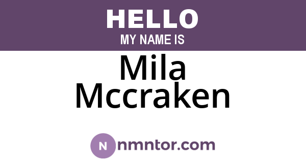 Mila Mccraken