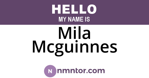 Mila Mcguinnes