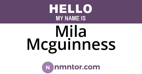Mila Mcguinness