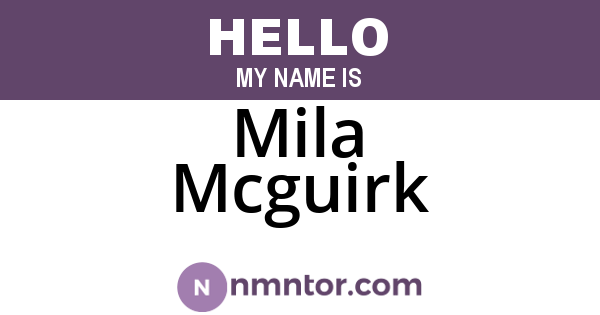 Mila Mcguirk