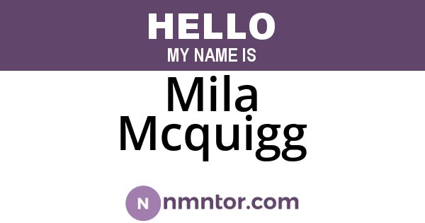 Mila Mcquigg