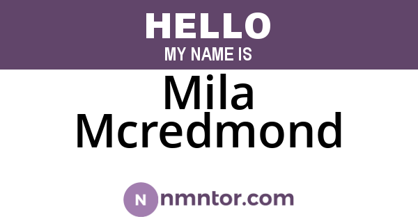 Mila Mcredmond