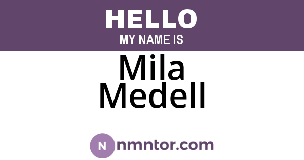 Mila Medell