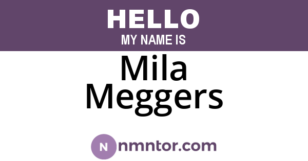 Mila Meggers