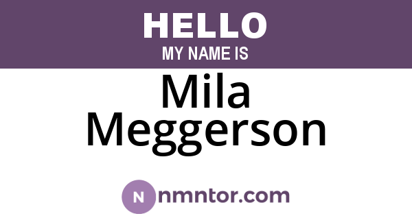 Mila Meggerson