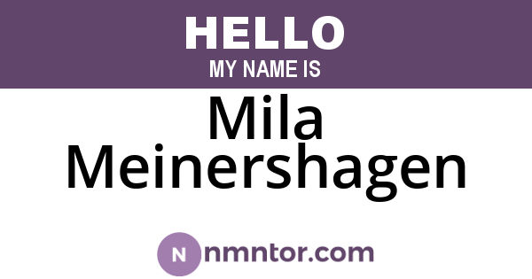 Mila Meinershagen