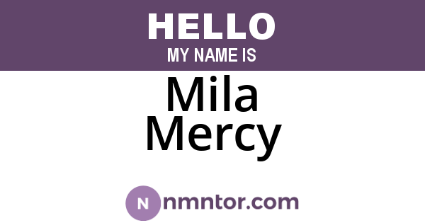 Mila Mercy