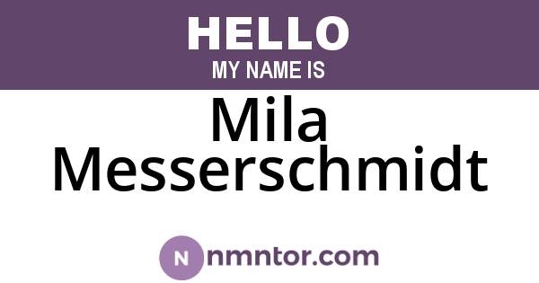 Mila Messerschmidt