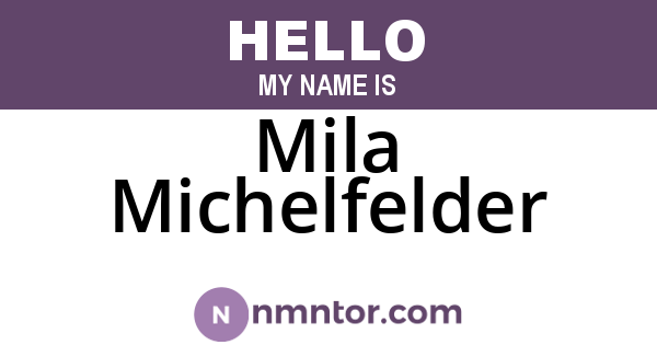 Mila Michelfelder