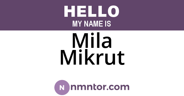 Mila Mikrut