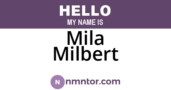 Mila Milbert