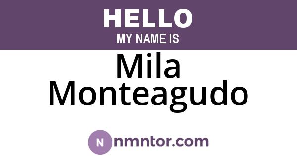 Mila Monteagudo