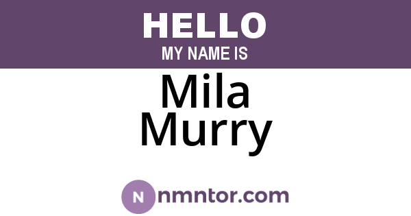 Mila Murry