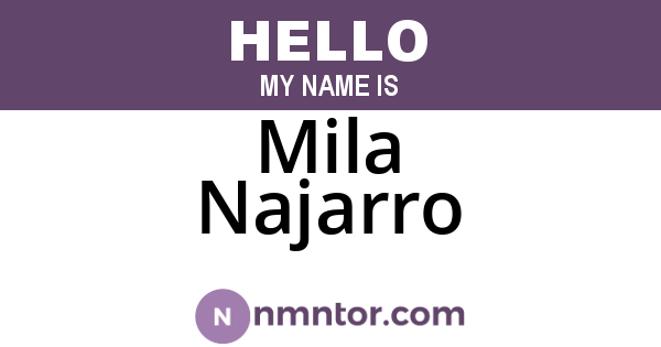 Mila Najarro
