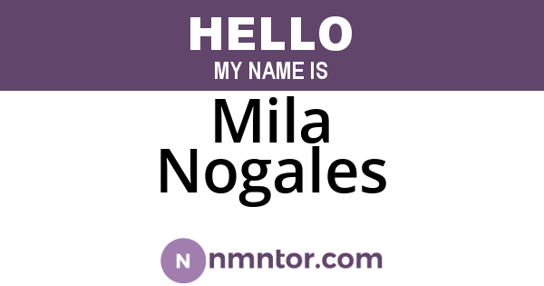 Mila Nogales