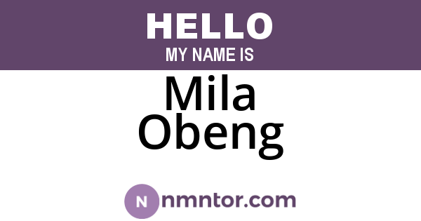 Mila Obeng