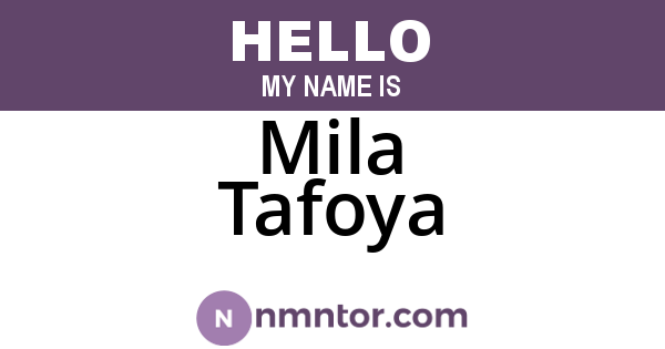 Mila Tafoya