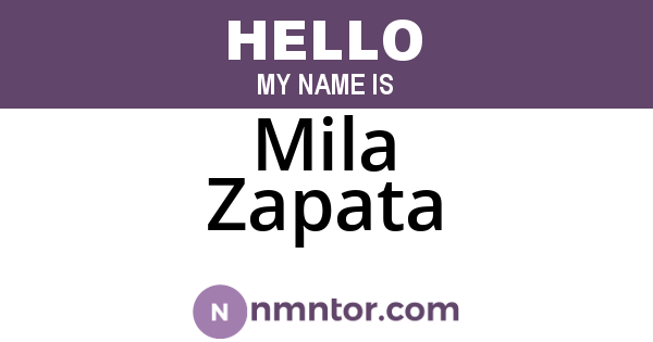 Mila Zapata