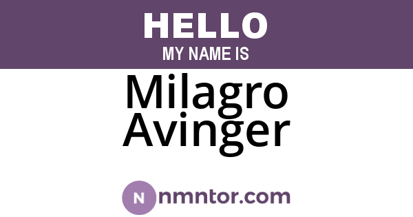 Milagro Avinger