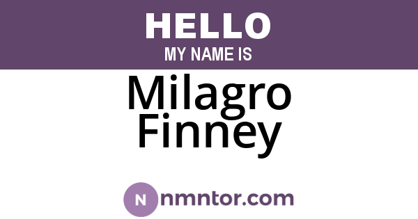 Milagro Finney