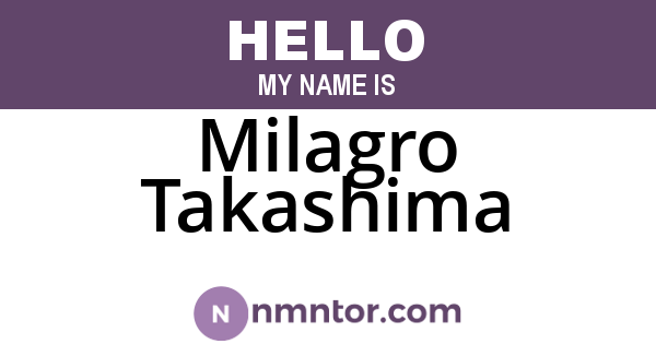 Milagro Takashima